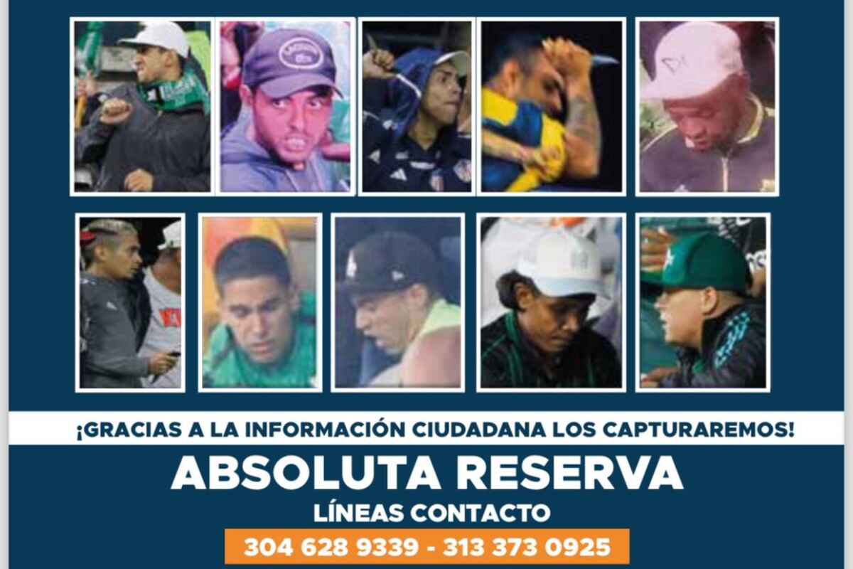 Medellín busca a los responsables de los disturbios en el Atanasio Girardot: 10 rostros ya fueron publicados