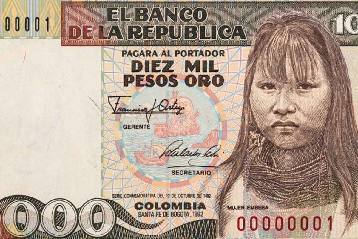 Descubren por casualidad: La mujer embera que inspiró el billete de 10.000 pesos colombianos