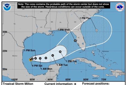 Milton se convierte en tormenta tropical y podría alcanzar Florida como huracán