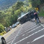 Video muestra momento exacto del accidente que dejó cinco estudiantes muertos en vía La Mesa