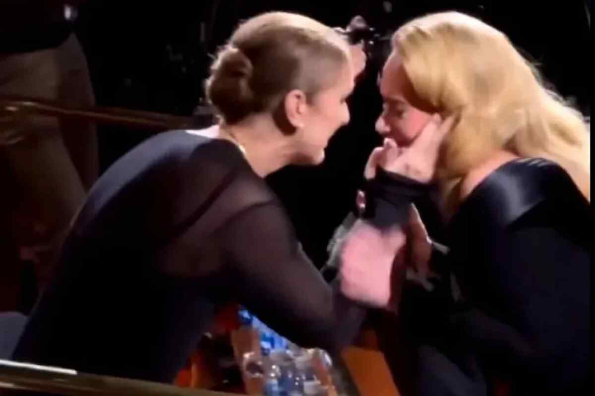 El emotivo encuentro de Adele y Céline Dion en el Caesar's Palace se hace viral