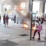 Desmanes y bloqueos en el centro de Medellín durante jornada de protestas