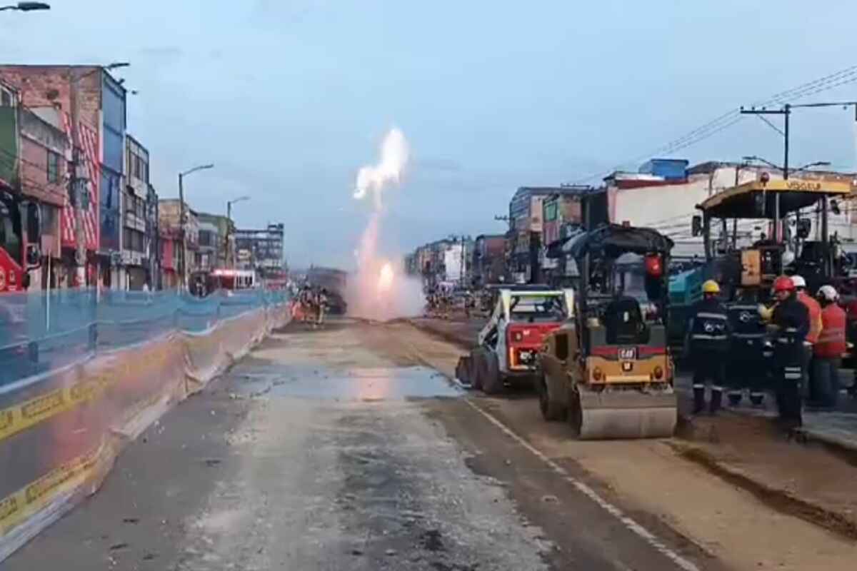 Explosión en obra de la Primero de Mayo: Cierre vial y daños materiales en Bogotá