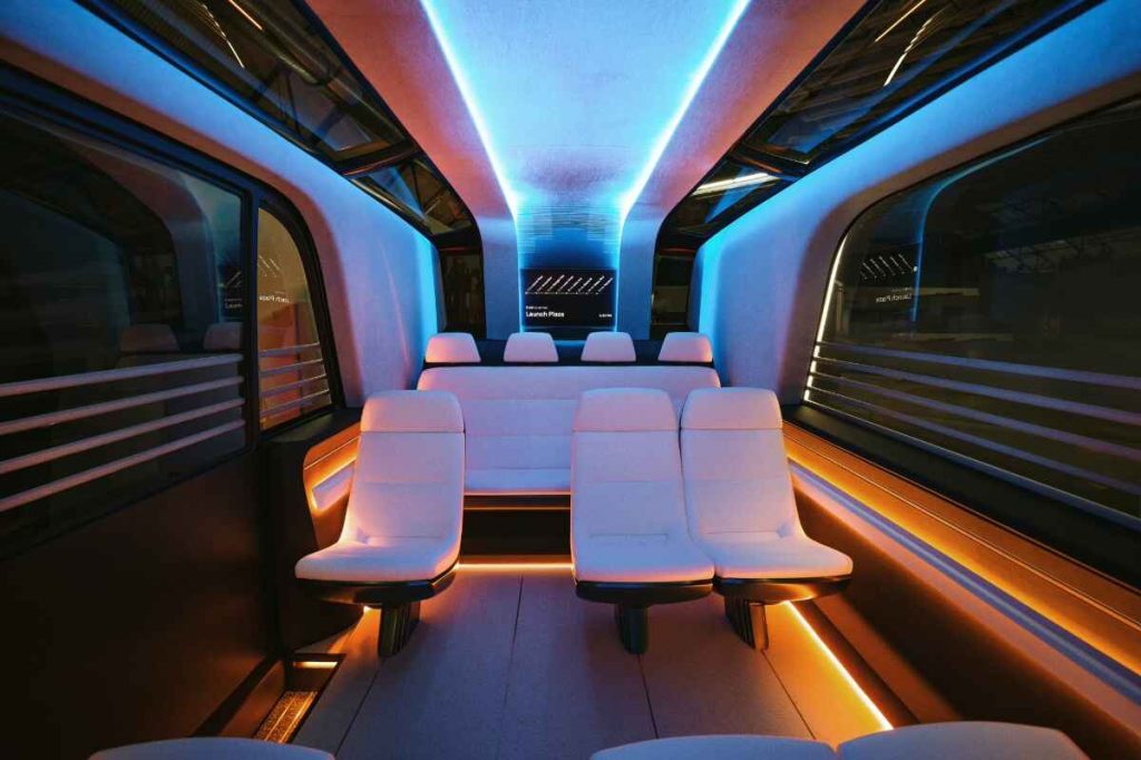 elon musk presenta el robovan, autobus de tesla con capacidad para 20 personas