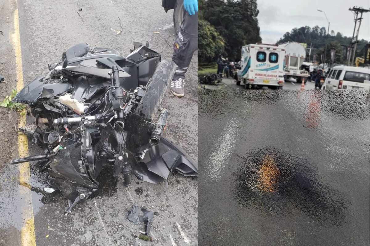 Accidente fatal en la Autopista Norte de Bogotá: Motociclista fallece tras colisión con camión