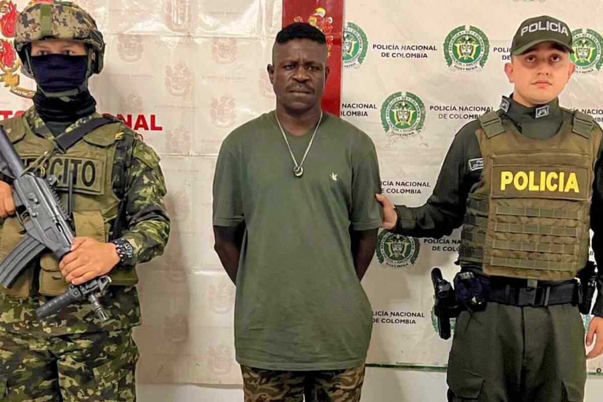 Alias el Negro Nicolay, buscado por Interpol, detenido por las Fuerzas Militares de Colombia