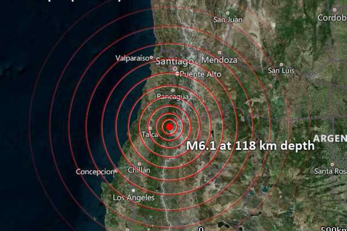 Fuerte sismo sacude el centro de Chile sin causar daños mayores-diciembre 13 de 2024