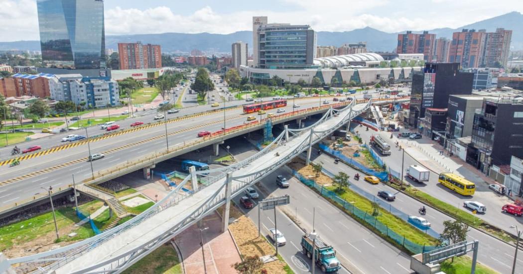 Ciclopuente - El IDU verificó los avances del ciclopuente de la calle 80 con av. Boyacá