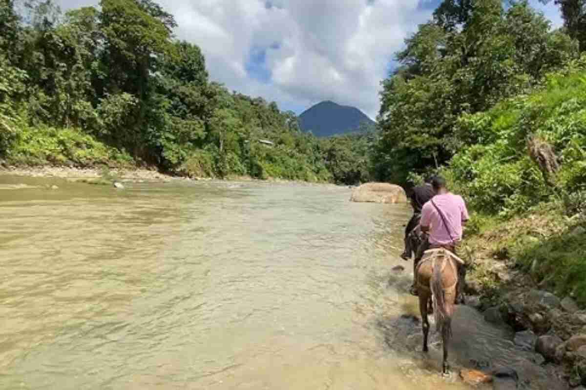 mujer ahogada creciente rio mandé, Urrao