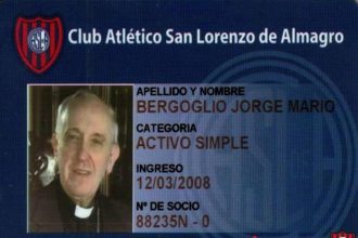 Jorge Bergoglio, un 'pata dura' fanático de San Lorenzo que llegó a ser el papa Francisco